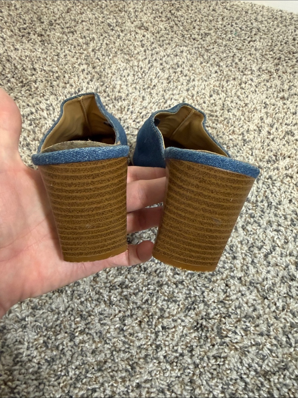 Jennifer Lauren embroidered denim western mules 8 - Picture 5 of 8